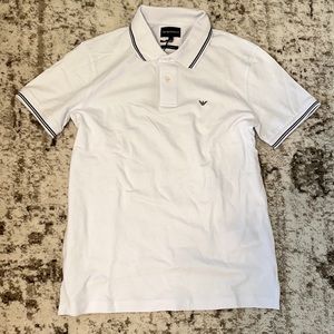 Emporio Armani white polo shirt for men